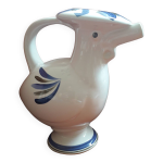 Vase zoomorphe vintage en forme d'oiseau en c�ramique de biot