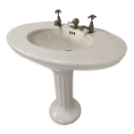 Vasque vier porcelaine sur pied