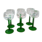 Verres de bistrot verres  vin blanc d'alsace