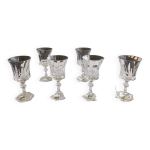 Verres  bourgogne en crystal