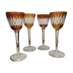 Verres en cristal de couleur baccarat