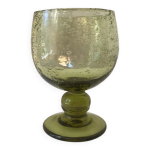 Verre d�coratif biot en verre bull� souffl� france