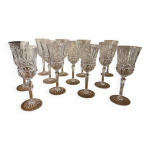 Verres  eau cristal d arque modle carthage