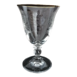 Verre  eau en cristallin grav bordure or