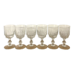 Verres  eau lance - cristal d arques