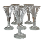Verres à liqueur cristal d'arques durand monceaux Verres à liqueur cristal d'arques durand monceaux