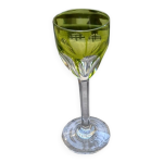 Verre  liqueur cristal baccarat genova double vert chartreuse