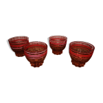 Verres  liqueur rose