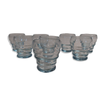 Verres  liqueur shooter vintage srie de six