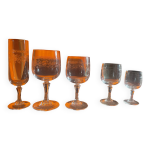 Verres matignon en cristal d arques - 59 pièces Verres matignon en cristal d arques - 59 pièces