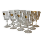 Verres  pieds en cristal d arques
