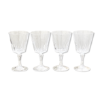 Les verres  pied en cristal d arques