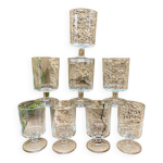 Verres � pieds luminarc vintage