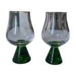 Verres avec pieds en ouraline