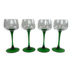 Verres  pied vert