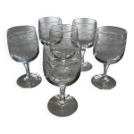 Verres  vin blanc cristal d'arques