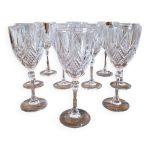 Verres à vin ciselé cristal d'arques modèle fontenay (10 verres) Verres à vin ciselé cristal d'arques modèle fontenay (10 verres)