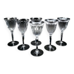 Verres  vin en cristal moser & shne vers 1920 - 1940