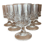 Verres  vin ou liqueur annes 70 cristal d arques