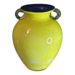 Verrerie murano - atelier moretti - grand vase en verre  inclusion design