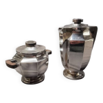 Verseuse � caf� plus sucrier metal argent�