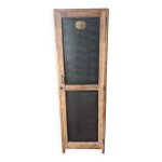 Vestiaire vintage bois avec penderie couleur fonte mat