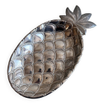 Vide poche ananas en mtal argent