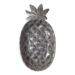 Vide poche ananas en mtal argent