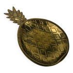 Vide poche ananas vintage en laiton dor