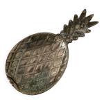 Vide poche argent ananas 70s