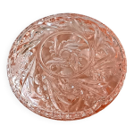 Vide poche, boite à bijoux en verre rose Vide poche, boite à bijoux en verre rose