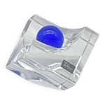 Vide poche / cendrier daum france boule bleue