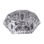 Vide poche, cendrier octogonal forme diamant en cristal de bohme finement taill, vintage