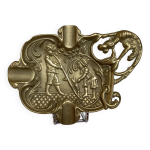 Vide poche cendrier souffleurs de verre gargouille en laiton