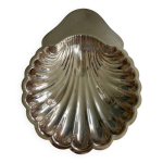Vide - poche coquille en m�tal argent� plat d�coratif coquillage vintage