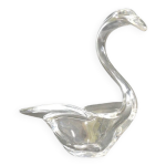 Vide - poche cygne verre cristal art vannes - le - chatel / vintage 1960 Vide - poche cygne verre cristal art vannes - le - chatel / vintage 1960