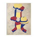 Vilma pasqualini . composition au chapeau, 1973. estampe