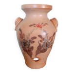 Magnifique vinaigrier artisanal grs peint  la main