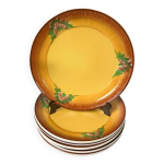 Vintage - lot de 6 belles assiettes  dessert - west germany