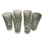 Vintage - lot de 6 magnifiques verres - bormioli rocco