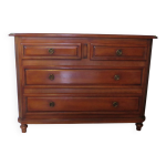Vintage belle commode louis philippe - style directoire - 4 tiroirs - meriser