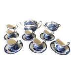 Vintage service  th caf chocolat johnson brothers bros old castles blue