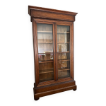 Vitrine 19me en noyer