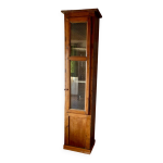 Vitrine ancienne en bois massif meuble troit
