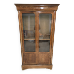 Vitrine ancienne en noyer - poque louis philippe