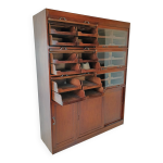 Vitrine anglaise en acajou datant d'environ 1910