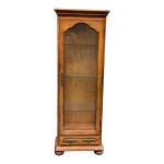 Vitrine anglaise en bois massif 1 porte 190cm Vitrine anglaise en bois massif 1 porte 190cm