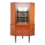 Vitrine d'angle en palissandre danois, annes 1960