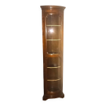 Vitrine d'angle verre arrondi