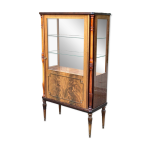 Vitrine art dco scandinave en palissandre